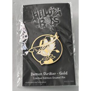 Helluva Boss Demon Striker Gold Limited Edition Enamel Pin